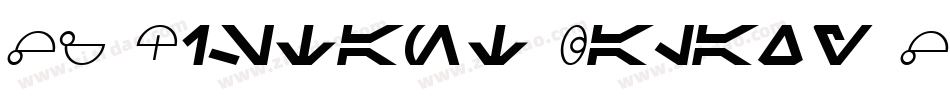SF Distant Galaxy Symbols Italic字体转换